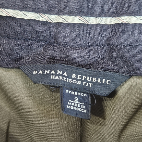 Banana Republic Dress Pants Womens Size 2 Gray Harrison Fit Stretch Wool Blend - Picture 3 of 10
